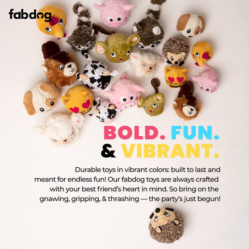 fabdog Hedgehog faball Squeaky Dog Toy (Large) - Image 4